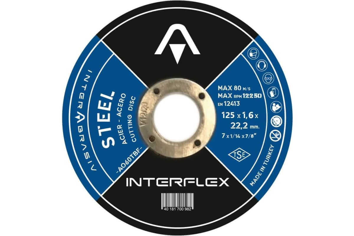 Круг отрезной  125х1,6х22.23 Т41 Interflex STEEL