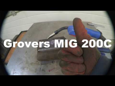GROVERS MIG200C Распаковка полуавтомата и проверка на сварку